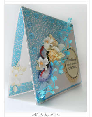 scrapbooking kartka narodziny gratulacje