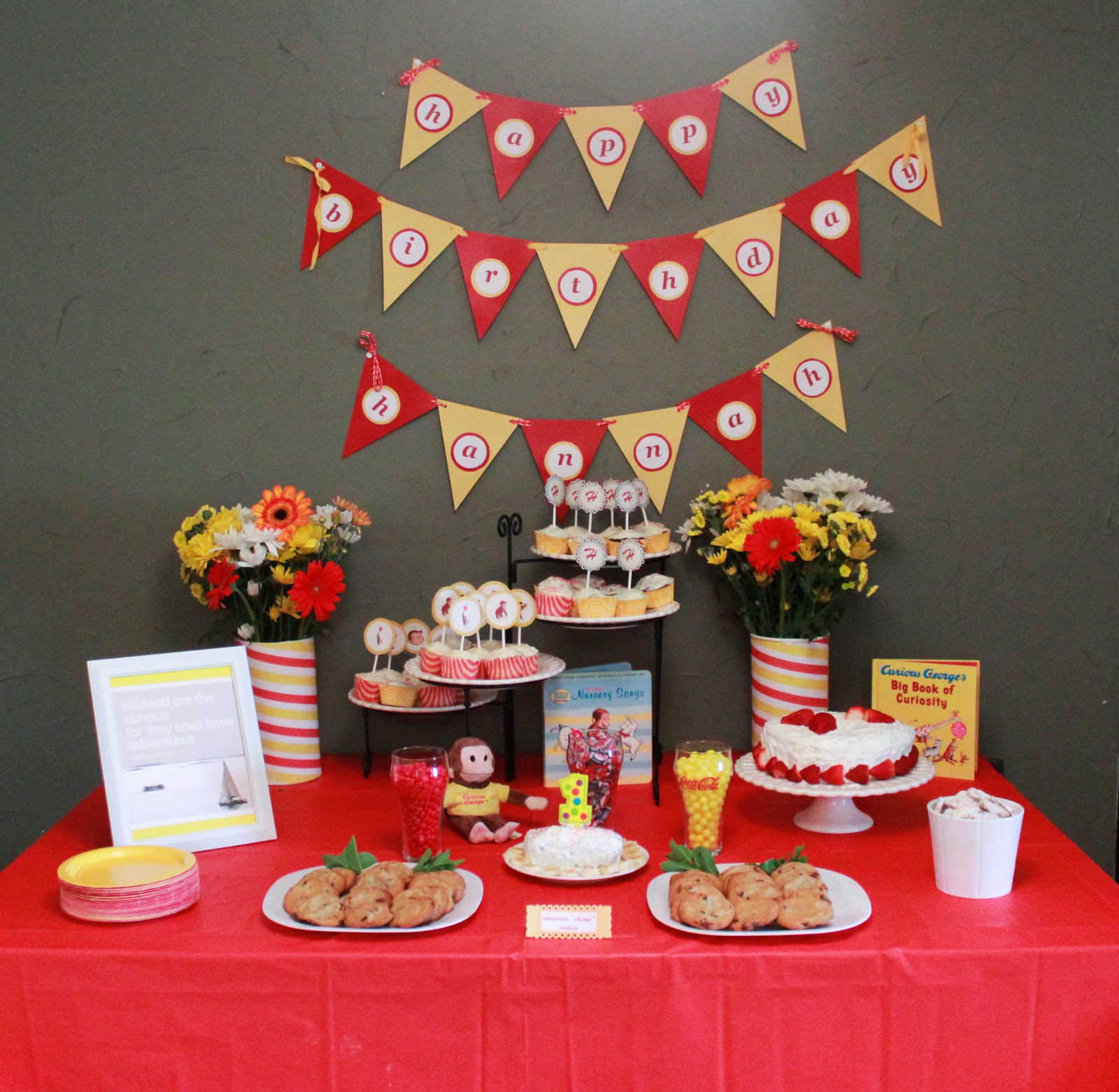 The Novice Home Curious George Birthday Party Under 200