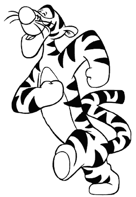 Winnie The Pooh Coloring Pages - Tigger 1