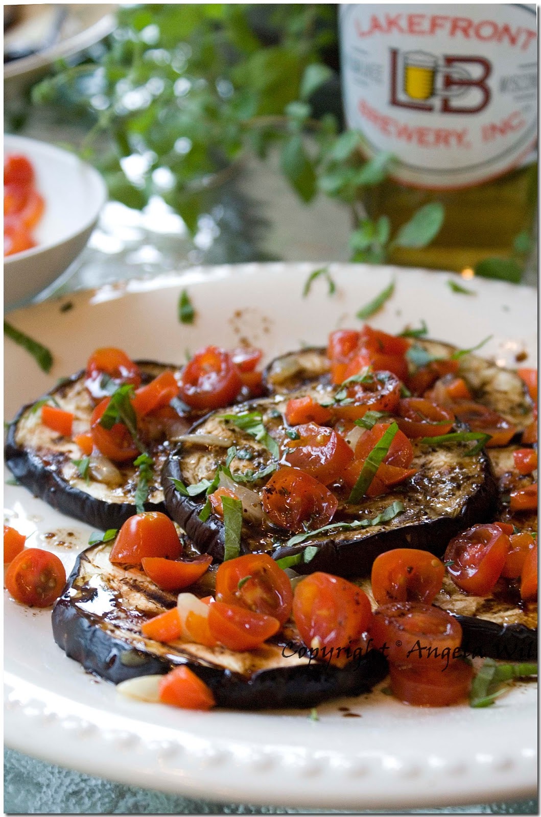The Hungry Lovers Tuscan Marinated Eggplant Salad (Ensalata di Melanzane)