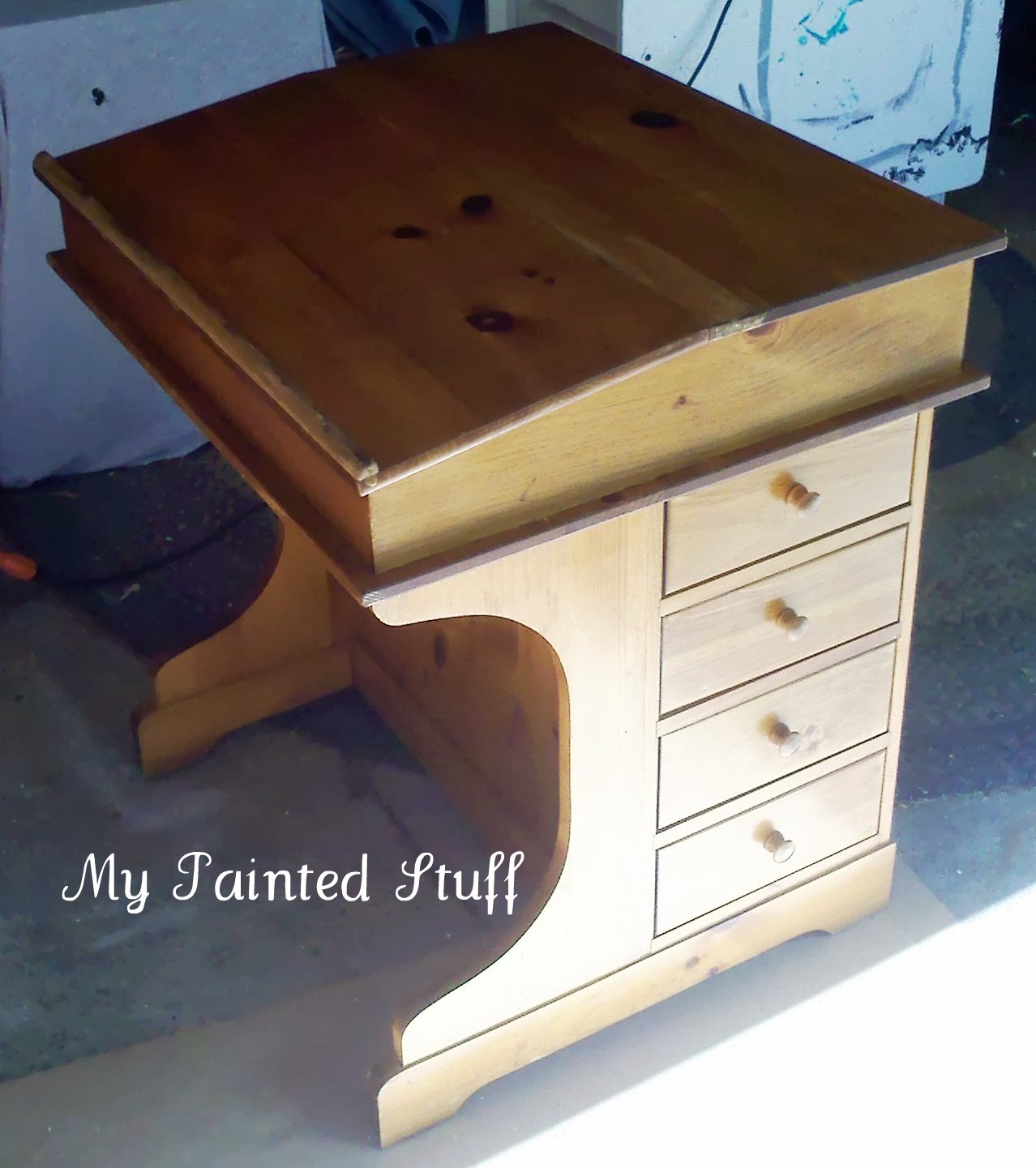 My Painted Stuff Captain's Desk