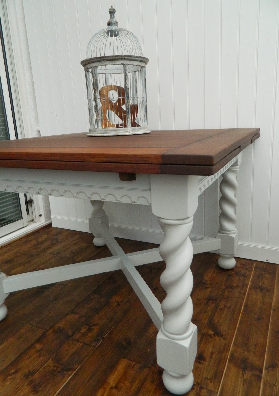 BEFORE & AFTER table Miss Mustard Seeds Milk Paint