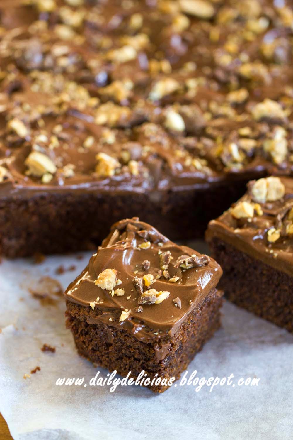 dailydelicious: Easy one bowl No Egg Chocolate Cake