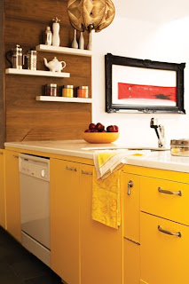 Yellow Kitchen Cabinets