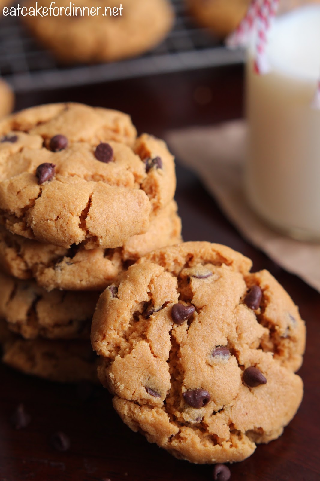 Eat Cake For Dinner Flourless Peanut Butter Chocolate Chip Cookies