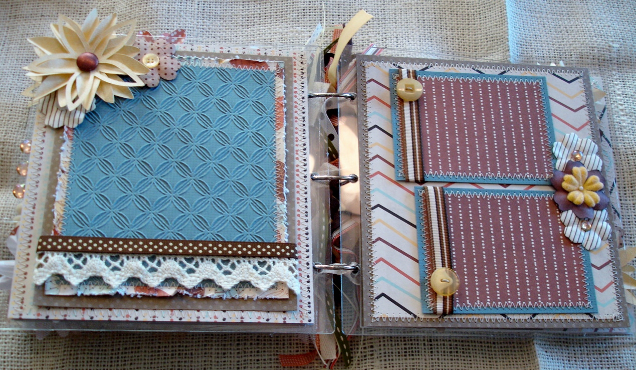 Scrapbooking by Phyllis Premade 8x8 Scrapbook Acrylic Album *Be Happy*