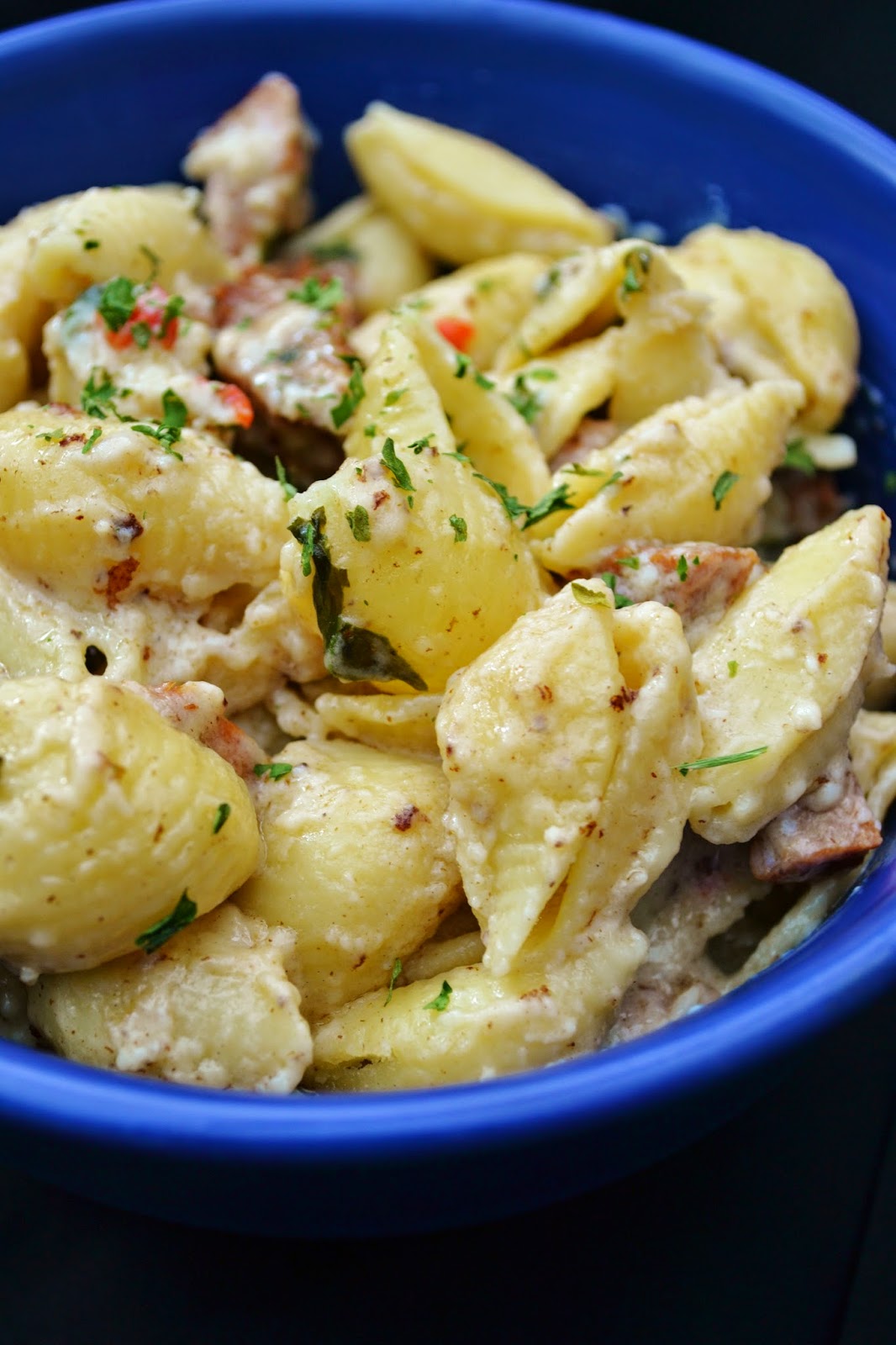 Sweet Morris Pasta with Sausage and Gruyere sauce