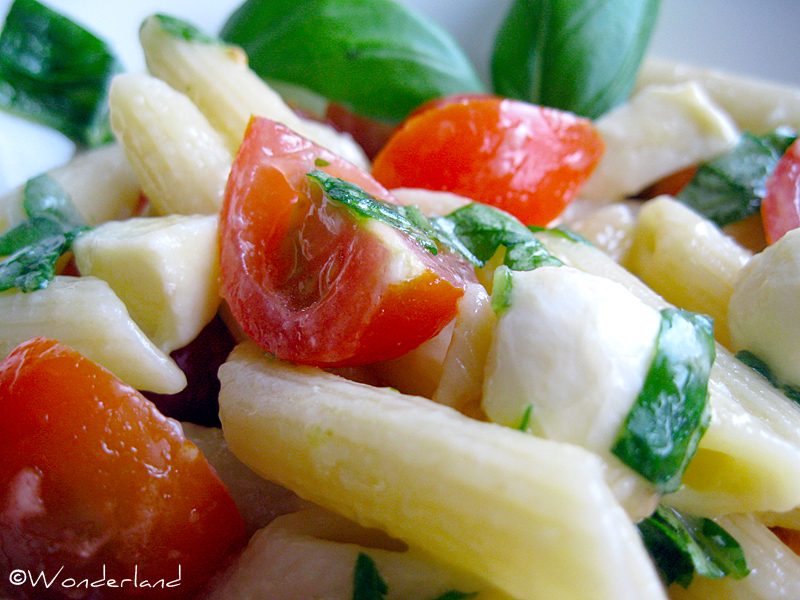 Wonderland Cookings Cold pasta tricolore