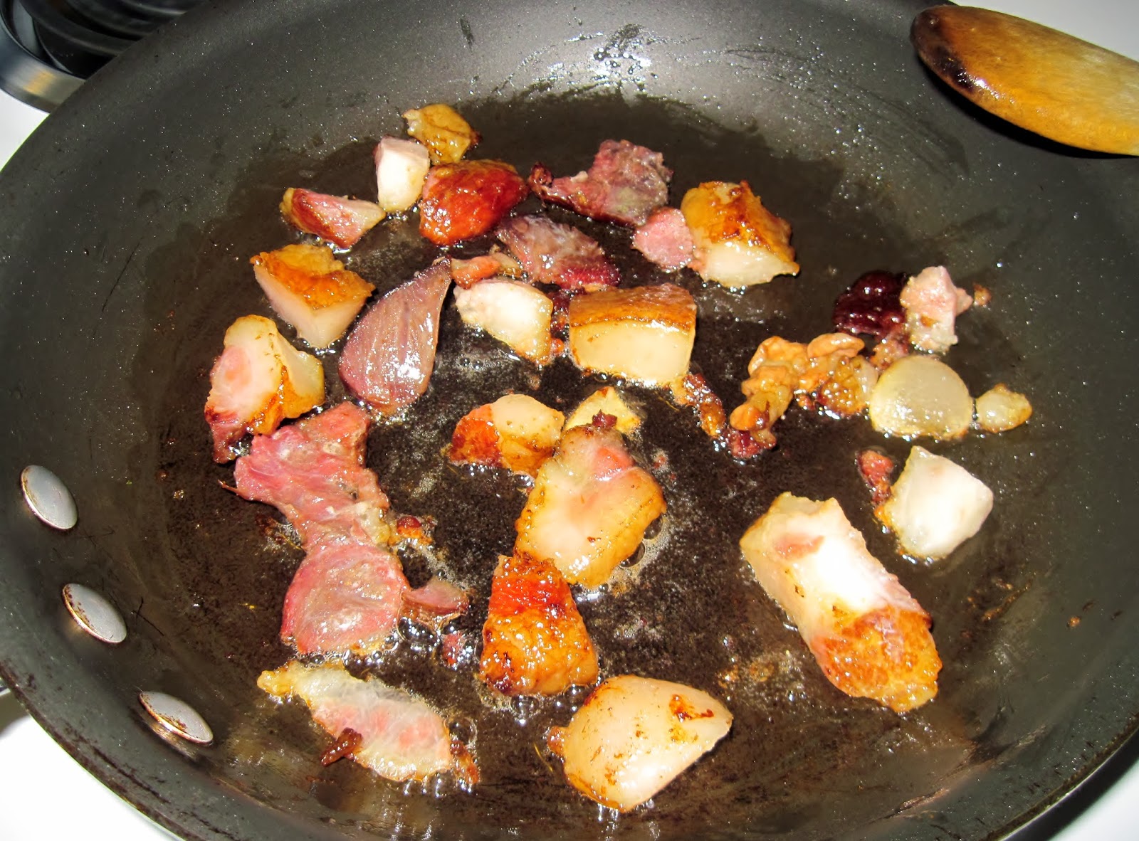 Carolina Sauce Company French Beans with Guanciale, Feta & Roasted Garlic