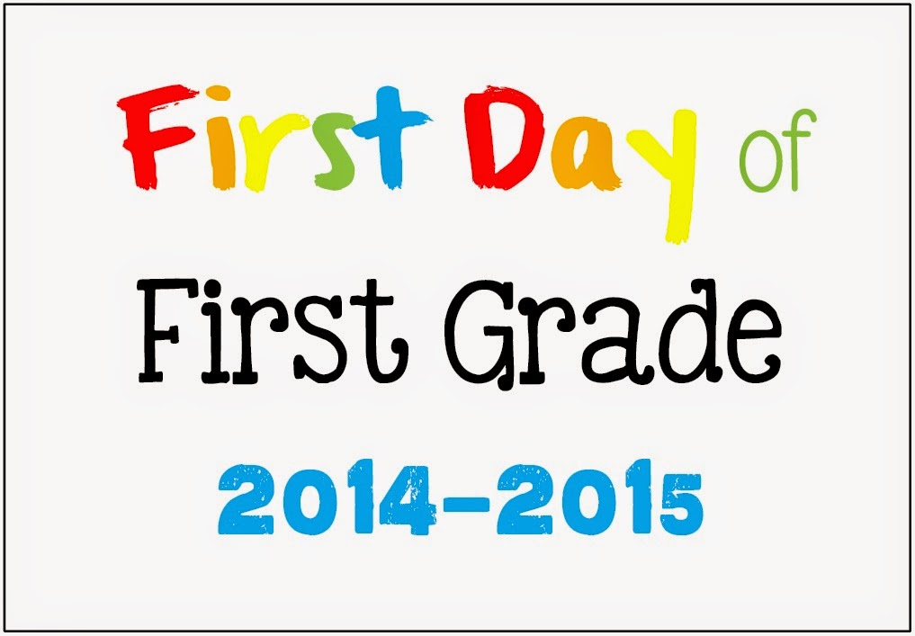 FREE First Day of School Picture Posters 2014-2015 FREE First Day of School Picture Posters 2014-2015