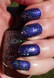 OPI Which is Witch? with OPI Tomorrow Never Dies