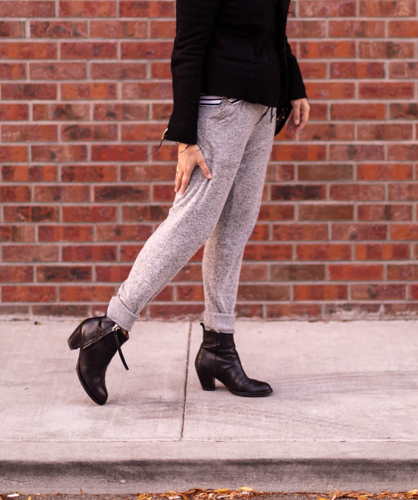 How to dress up sweatpants Cheryl Shops