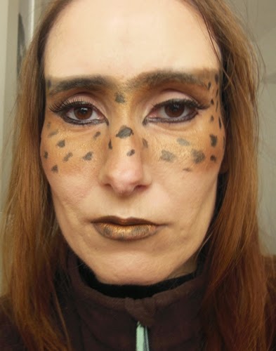 Maquillaje de leopardo