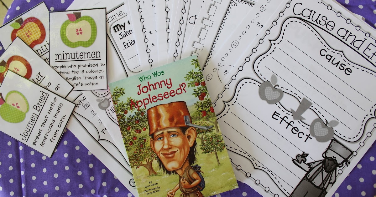 Life in First Grade Johnny Appleseed Guided Reading Activites