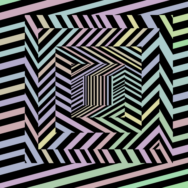 ipad casino optical illusion of squares spinning