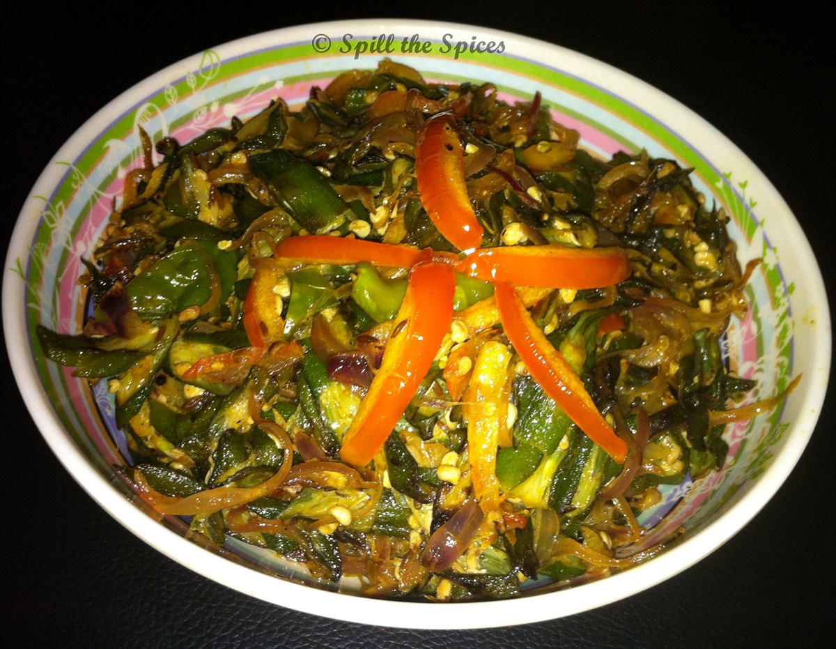 Bhindi Do Pyaza Okra Onion Stir Fry Spill the Spices