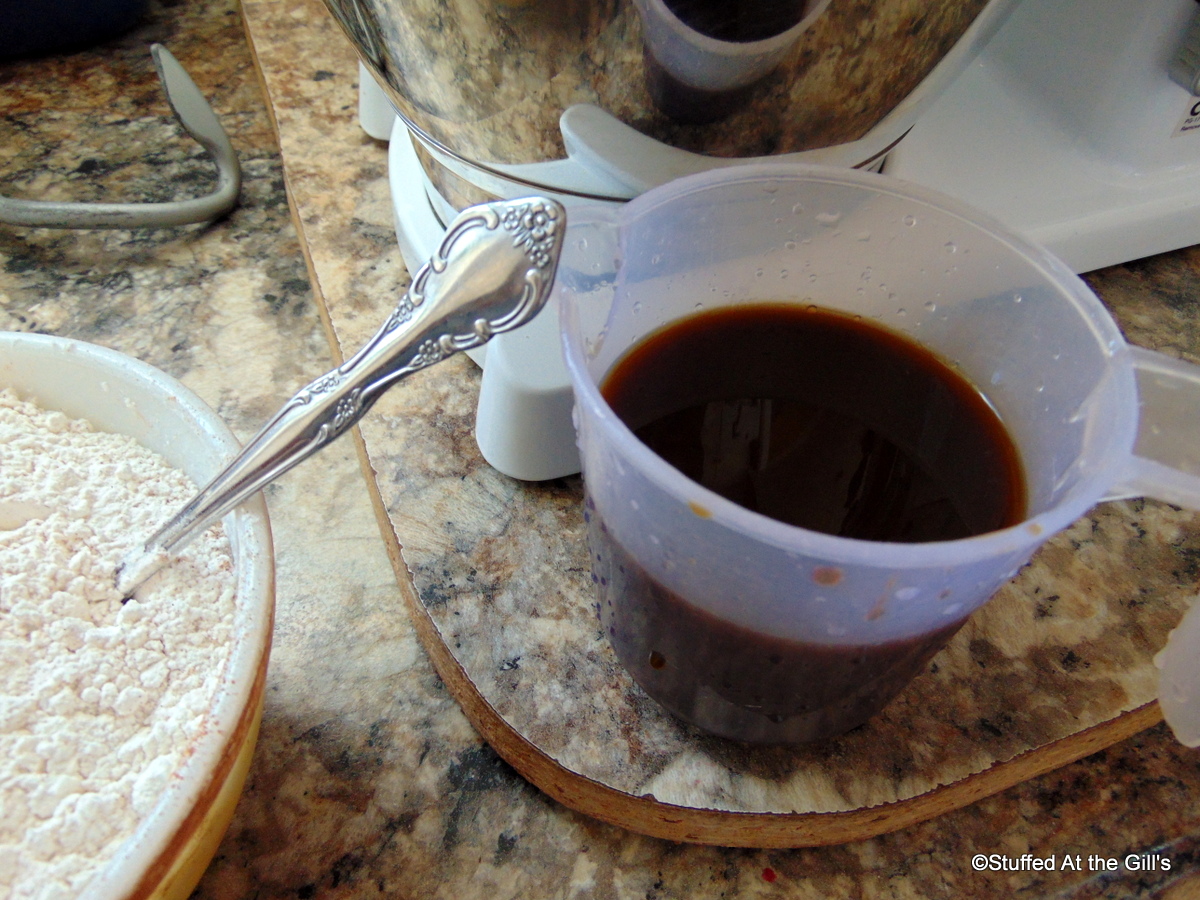 Prune Juice Cake with Almonds and Chocolate Chips