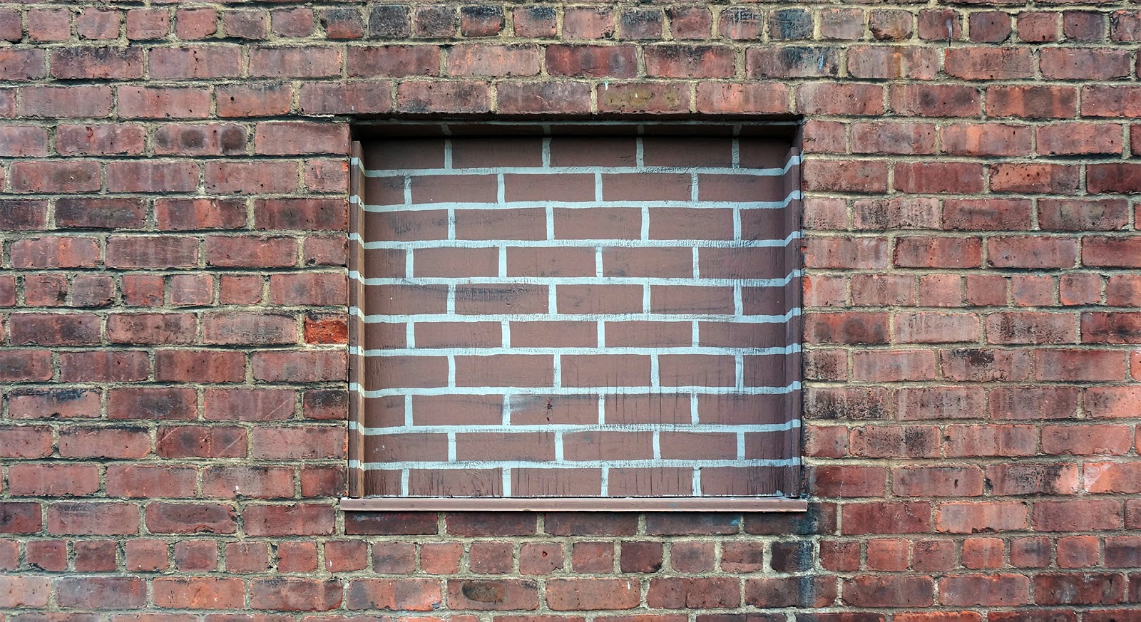 Frankie's Apartment Candy Factory Brick Wall Windows