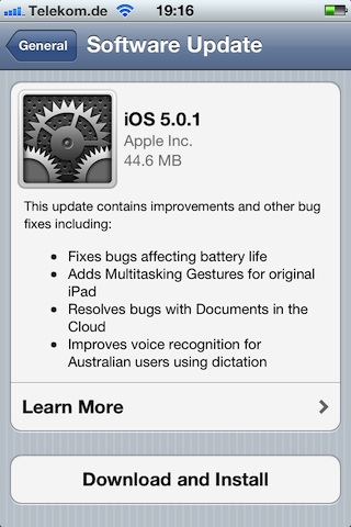 Скачать iOS 5.0 для Ipod