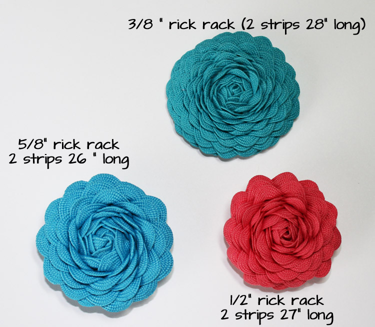 Ideas for Scrapbookers Make your own Rick Rack Flower!