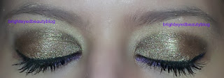 Gold and Purple Eye Look Vice Palette Urban Decay