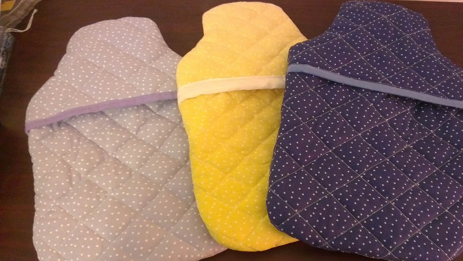Claire's Craft Corner Quilted Hot Water Bottle Covers