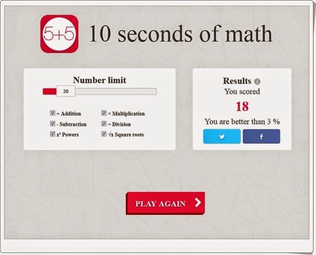 http://recursoseducativosdesecundaria.blogspot.com/2014/12/10-seconds-of-math.html