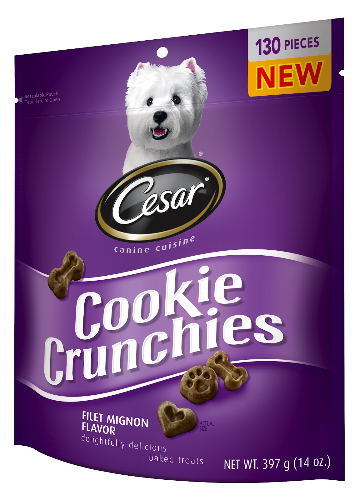 Introducing Cesar Cookie Crunchies Treats for Dogs Outnumbered 3 to 1