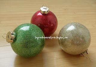 Glitter Ornaments - Without the Mess! | DIY Christmas