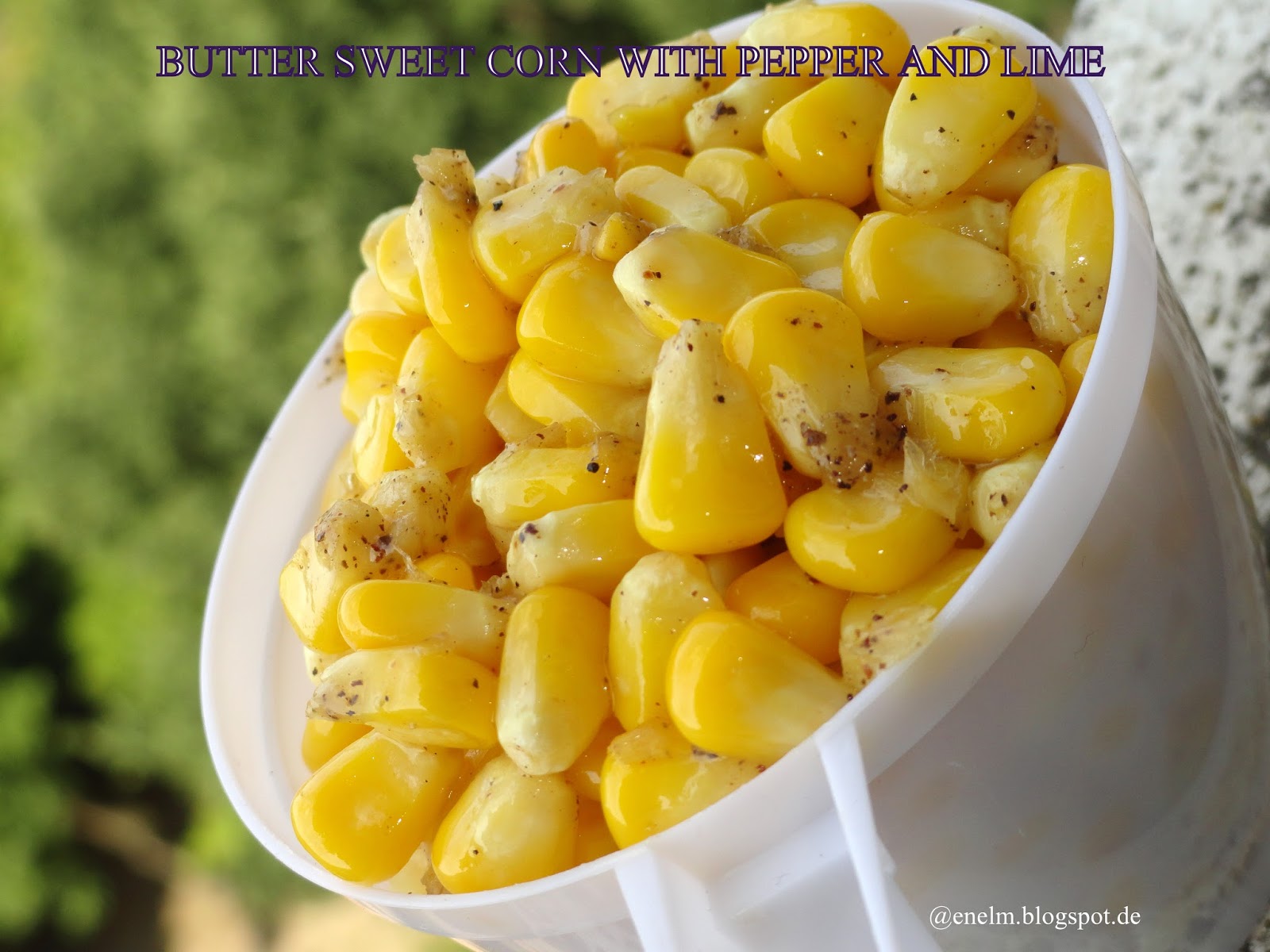 Eat n Eat little More Butter Sweet Corn with pepper and lime