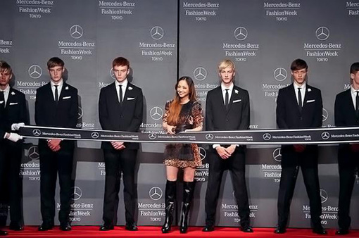Namie emerges to cut the ribbon for the opening ceremony of Tokyo fashion week. Then goes home | RandomJpop
