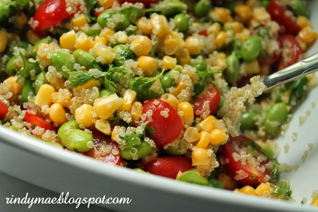 Rindy Mae Edamame Quinoa Salad