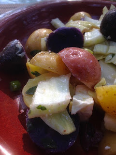 Red, White, and Blue Potato Salad by Future Relics Pottery