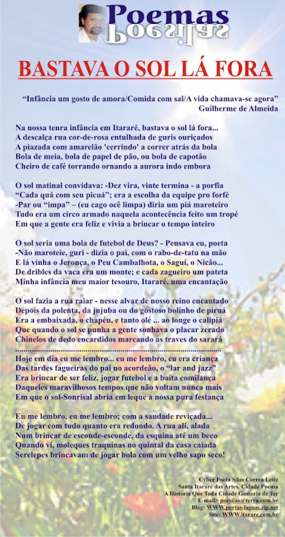 Poster Poema de Silas Correa Leite