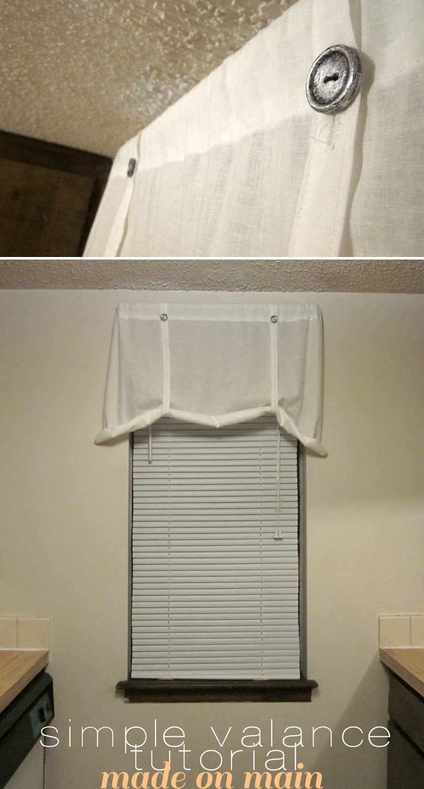 Made on Main Sew Awesome SIMPLE VALANCE