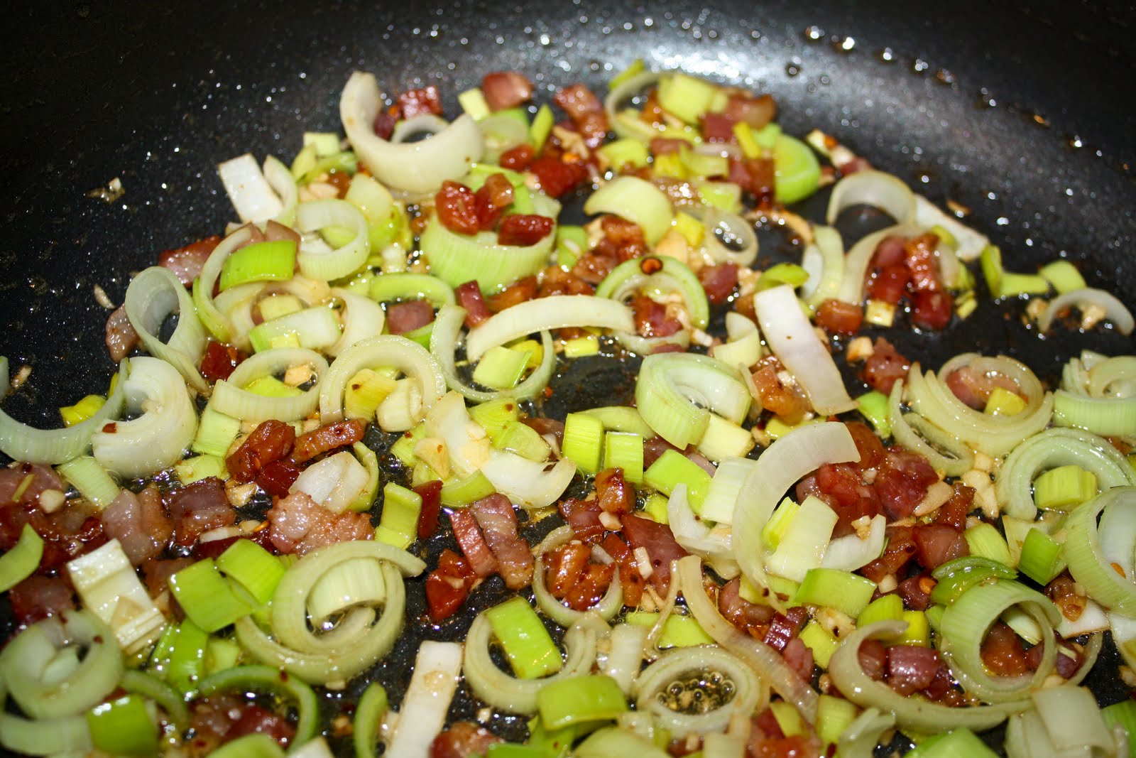 Mission Delish THE BEACH AT HOME Steamed Clams with Pancetta and Leeks