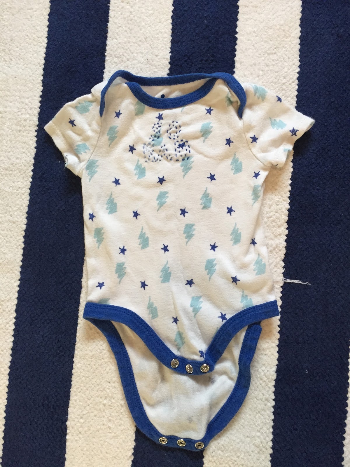 Scribbles from Emily Create Embroidered UpCycled Onesies
