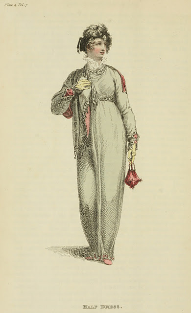Ackermann's Repository of Arts Half Dress January 1812