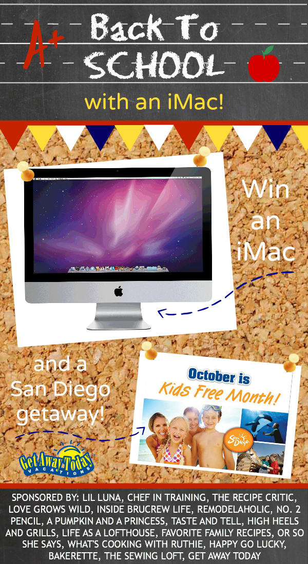 Celebrate Back-to-School with an iMac! Enter to win at LoveGrowsWild.com | August 23 - 30