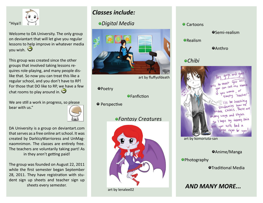 What is an informational brochure image