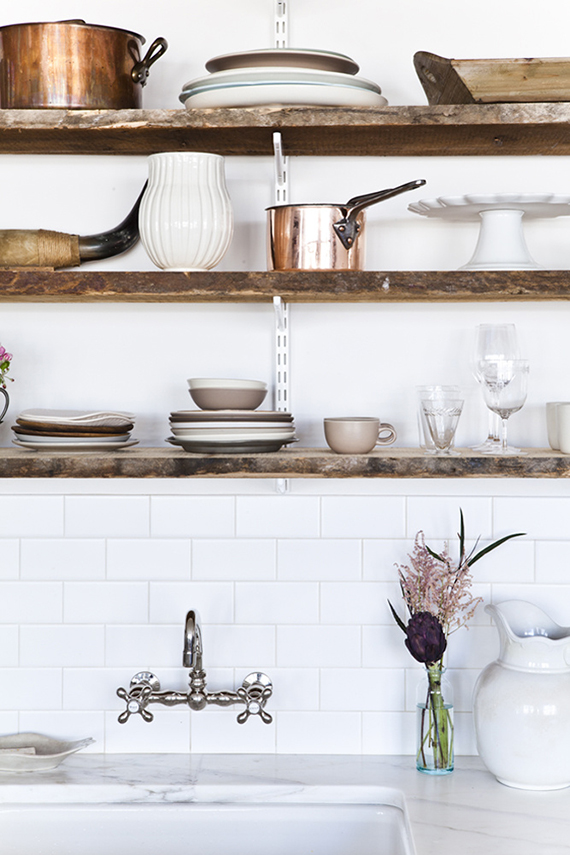 Rustic kitchen shelving inspiration | Image by Nicole Franzen