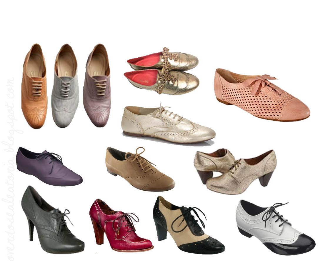 sapatos bicolores femininos