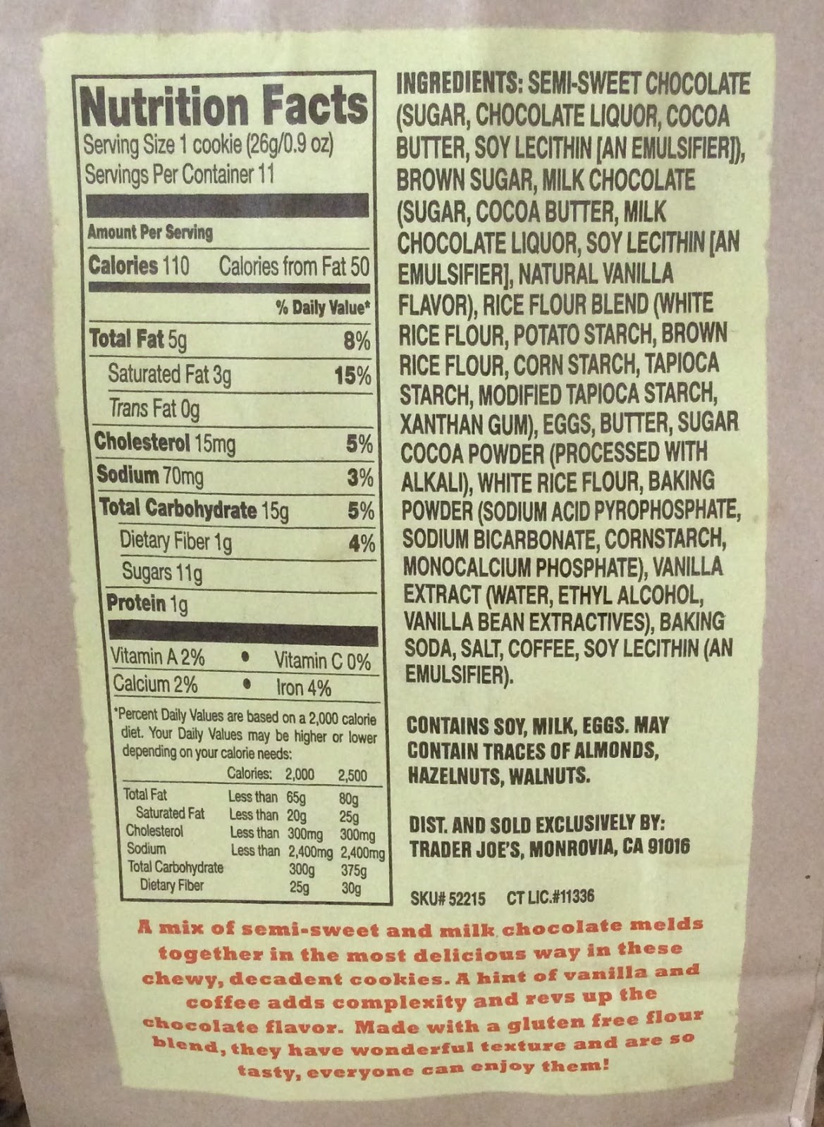 Alexis's Gluten Free Adventures Trader Joe's Gluten Free Chocolate