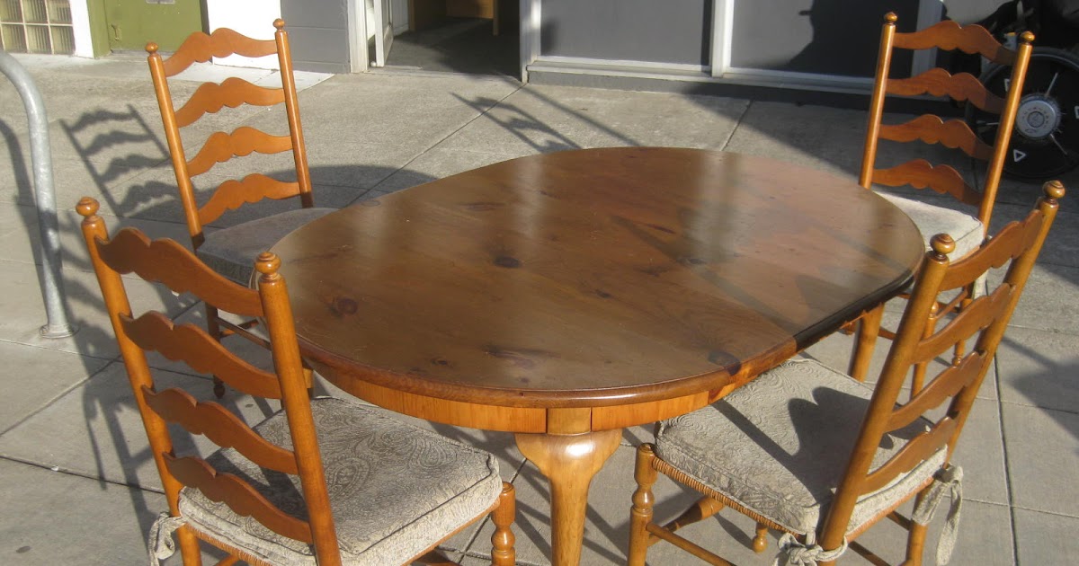 UHURU FURNITURE & COLLECTIBLES SOLD Pine Dining Table and 4 Chairs