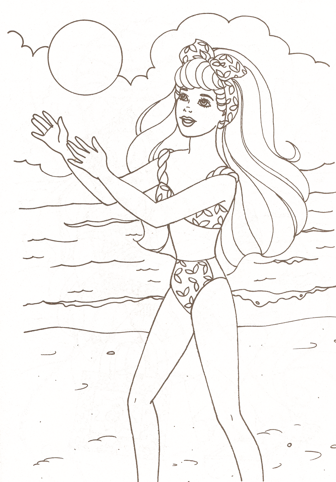 Miss Missy Paper Dolls: Barbie coloring pages part 2