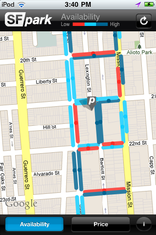 The Remote Controlled Vampire Cat Sfpark Iphone App Shows Real Time Parking Availability In San Francisco
