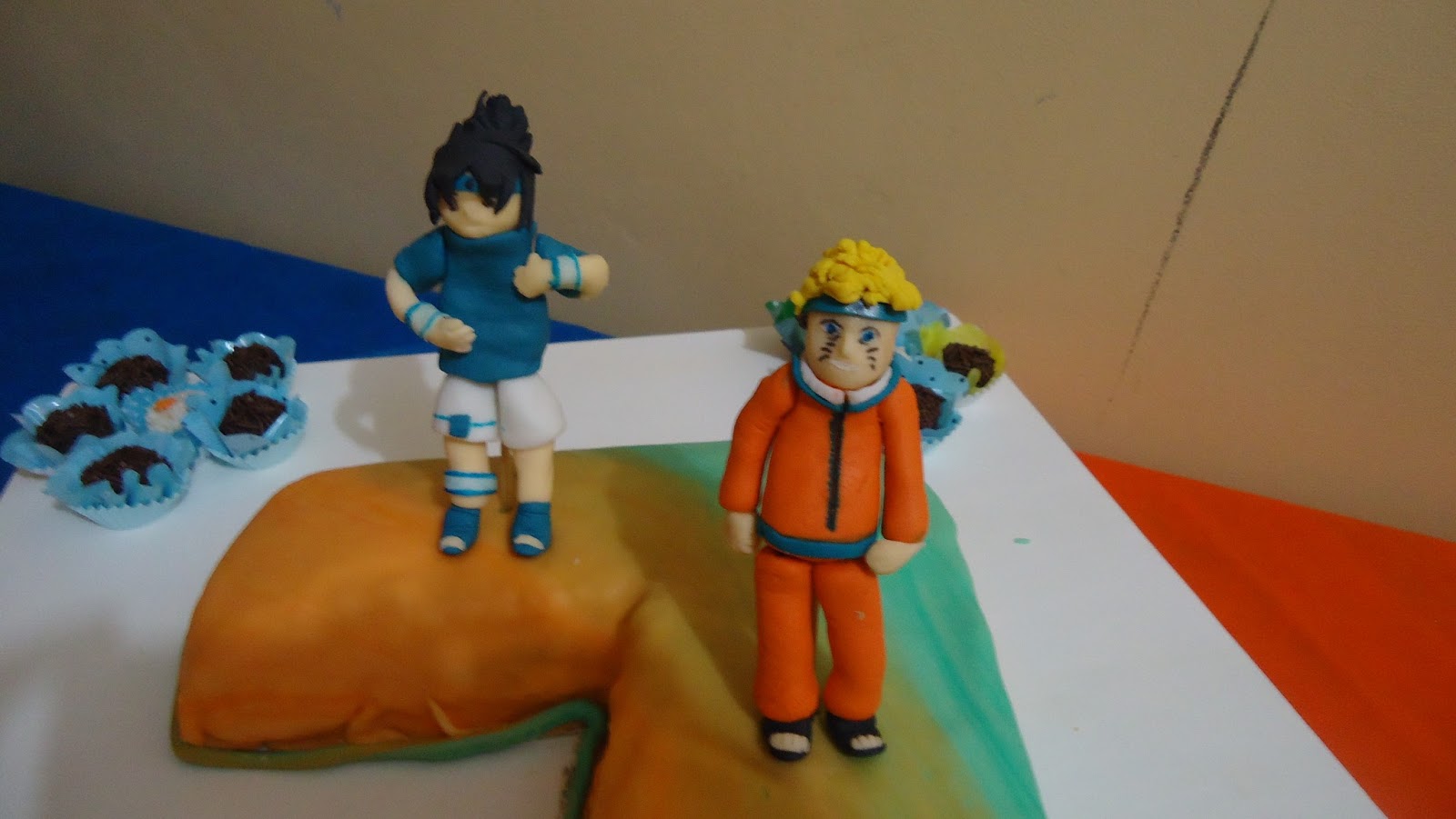 MAGALI POSTAI BOLOS E DOCES DECORADOS. BONECOS DO NARUTO DE PASTA