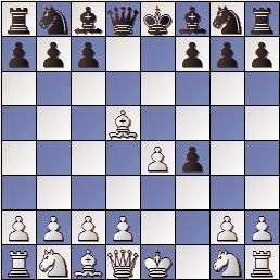 Partida de ajedrez Colomer vs Vivas Font, I Torneo Romántico 1947, posición después de 4.Axd5