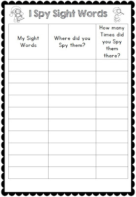 I Spy Sight Words Reading Activity with a FREEBIE Clever Classroom