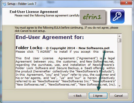 Folder Lock  Key Serial
